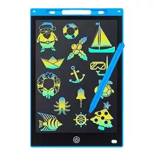 Pizarra Tableta Mágica Lcd 12 Dibujo Escritura Niños Color Azul