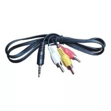 Cable Audio Y Video Adaptador Av 3 En 1 3.5mm A Rca 1metro