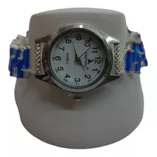 Pulsera Reloj Plata Ley 925 Con Piedras Circonias + Caja 03