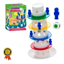 Jogo Torre Maluca Brinquedo Equilíbrio Família Divertido