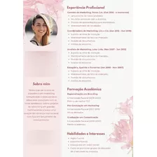 Currículo Profissional + Carta De Apresentação Personalizado