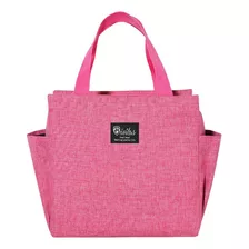 Bolsa Térmica Impermeável Fitness Marmita Viagem Cor Rosa