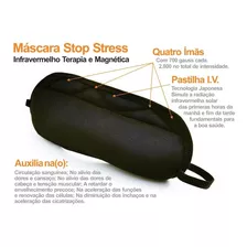 Mascara Dormir Viagem Pulsar Magnetica E Infravermelho Longo Cor Preto Mascara Magnetica Ivl