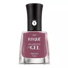 Esmalte Diamond Gel Veludo Rosé 9,5 Ml Risqué