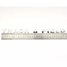 2 Emblema Track & Field Cromadas 2cm Alt Arial, Autocolante