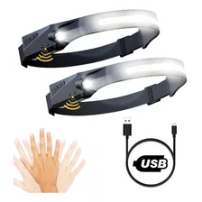 Combo De 2 Lanternas De Cabeça Led Potente P/ Esportes Bike