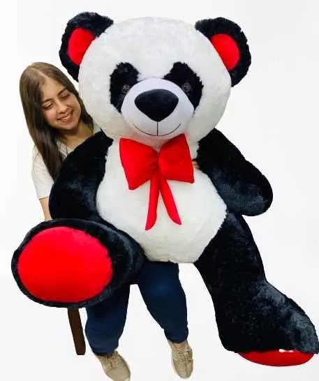 Oso Panda De Peluche Gigante 1,40 Metros + Envío Gratis Perf