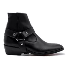 Botas Botínes Premium Tipo Saint Negro Piel Andre Bocassi