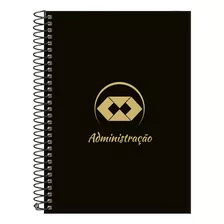 Caderno Colegial Profissões Preto Gold 15 Matérias