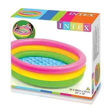 Piscina Inflável Banheira Para Bebê Colorida Intex 56 Litros