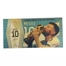 Billete De Lionel Messi Gold Foil-hoja De Oro