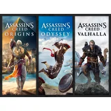 Assassin's Creed Origins Odyssey Y Valhalla Para Xbox 