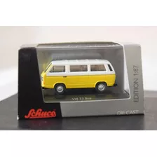 Vw T3 Bus Amarillo Y Blanco Schuco 1/87 C/caja 