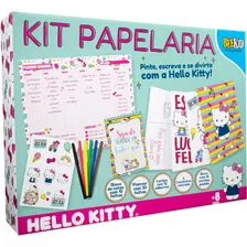 Kit Papelaria Hello Kitty Planner E Bloco De Pintar - Beekid