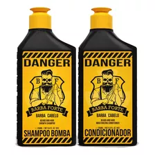 Barba Forte Danger Kit Shampoo 250ml + Condicionador 250ml