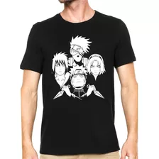 Camisetas Camisa Anime Naruto Kakashi Sasuke 100% Algodão