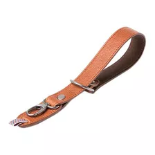 Barber Shop Razor Cut Camera Wrist Strap (grained Brown Leat