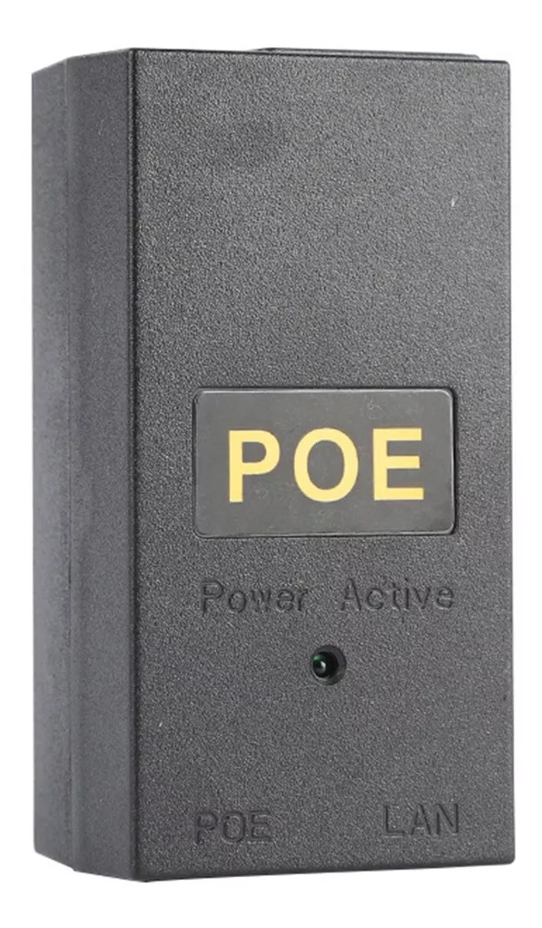 Adaptador De Corriente Poe Inyector Ethernet Para Cámara Ip,