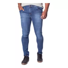 Calça Jeans Masculina Pitt Skinny Azul