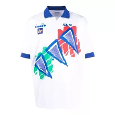 Remera Fútbol Italia Retro - Año 1994 *con Detalle En Botón*