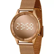 Relógio Lince Feminino Digital Led Rose Gold Ldr4648l Rxrx