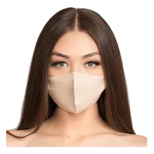 Mascara Facial De Lino Transpirable Para Adultos | Doble Cap