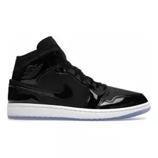 Jordan 1 Mid Space Jam Negros Charol 6us / 23cm Originales