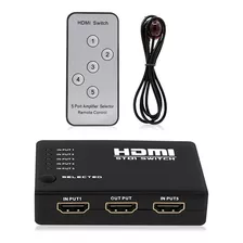 Hdmi Switch Multiplicador Selector 5x1 Full Hd 1080p Control