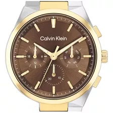 Relógio Calvin Klein Distinguish Masculino Prata E Dourado