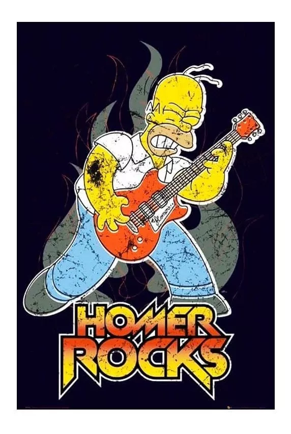 Poster The Simpsons - Homer Rocks