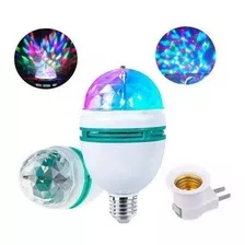 Lâmpada Led Colorido Globo Giratório Rgb Para Festas Bailes 110v/220v