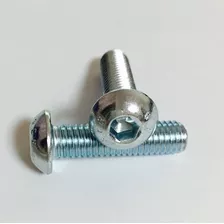 10x Parafuso Alen Inox M5 X 16mm Cabeça Abaulado