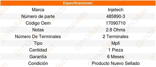 Inyector Combustible Mpfi Chevy 4cil 1.6l 96_03 8273786 Foto 4