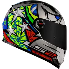 Capacete Ls2 Ff358 Alex Barros Prata