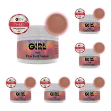 Kit 6 Fiber Gel Clássico Girl Fatale Uv Led 15ml Acrigel 