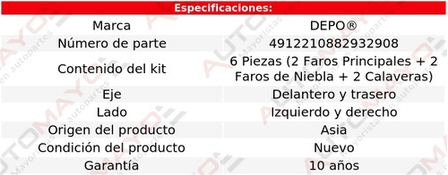 Faros Niebla + Ppales Y Calaveras Depo Ecosport 2006 - 2007 Foto 5