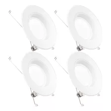 4 Pack Retrofit Led Empotrable De 6 Pulgadas, 5000k Luz...