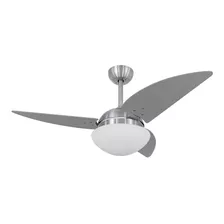 Ventilador De Teto Volare Escovado Vd42 Class 110v Titânio Diâmetro 113 Cm Frequência 127 Material Das Pás Mdf Quantidade De Pás 3 127v