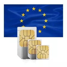 Chip Internacional Europa, Franquia 12gb + Chamadas, 30 Dias