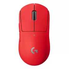 Mouse Logitech Pro X Superlight Inalámbrico Hero 25k Rojo