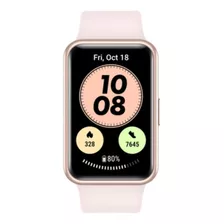 Huawei Watch Fit New 1.64 Caja De Fibra Polimérica Rose Gold, Malla Sakura Pink De Silicona
