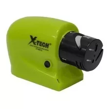 Amolador De Facas X-tech Xt-ms15 4 Em 1 A Pilha Verde/preto