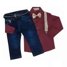 Conjunto Infantil Festa Casamento Menino Com Camisa Social