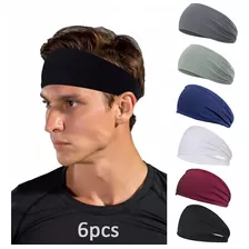 6 Bandana Eelástica Deportivas Yoga Pañuelo Entrenamiento