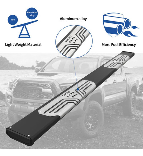 Oedro For 05-22 Toyota Tacoma Double Cab Side Step Nerf B S4 Foto 5