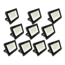 Kit 10 Refletor Holofote Novo Cob Supe Led 200w | 6500k