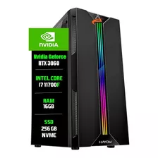 Máquina Gamer I7 11700f 16gb Rgb 256gb Nvme Rtx 3060 12gb