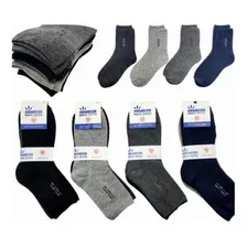 12 Pares Calcetines De Vestir Para Hombre De Algodón 01