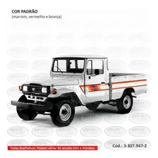 Faixa Lateral Toyota Bandeirante - Com Carroceria - Vermelha