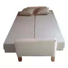 Colchon Para Futon 3 Cuerpos En Eco Cuero En Placas 